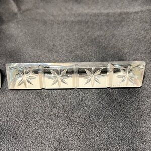 Vintage knife rests. Cut glass. Elegant